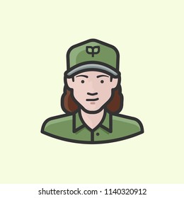 White female environmental worker