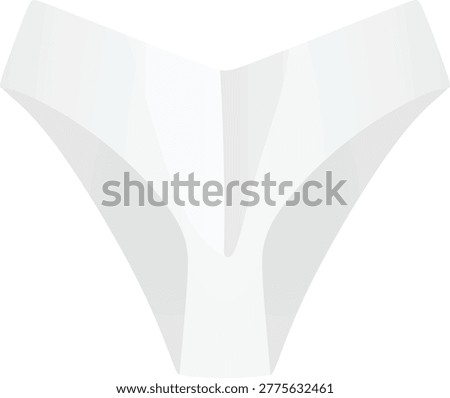 White female panties knickers. vector