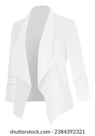 White female tuxedo. vector illustration