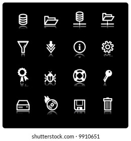  white file server icons