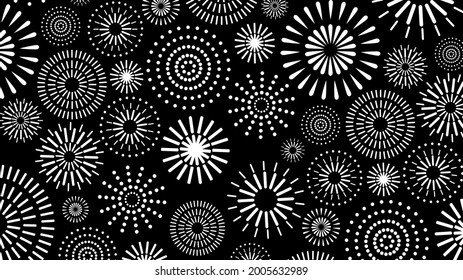 fondo de fuegos artificiales blancos aislados en el fondo , Vector de ilustración EPS 10