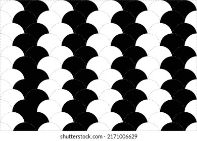 White Fish Scale Pattern Stock Vector (Royalty Free) 2171006629