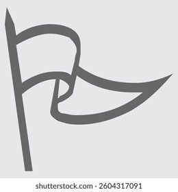 White flag icon symbolizing surrender, peace, or truce in conflict.