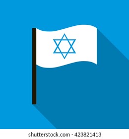 White flag with the Star of David icon 