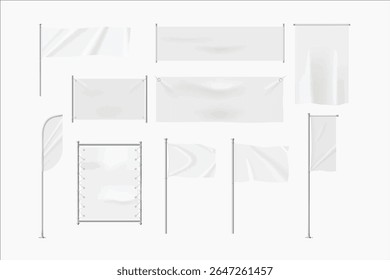 White Flag Vector Art , Icon And Graphics illustration For Free Download