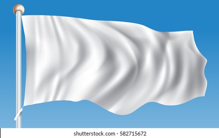 Similar Images, Stock Photos & Vectors of White Flag - vector