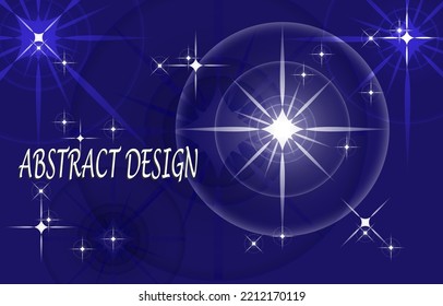 diseño abstracto de la luz de la estrella de círculo blanco para fondo digital, marco, diseño gráfico, diseño web, papeleo, plantilla, fondo de pantalla.