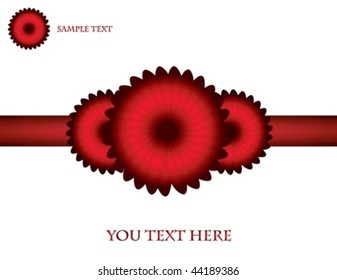 White Floral background