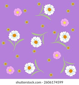 The white floral pattern background exudes elegance and tranquility