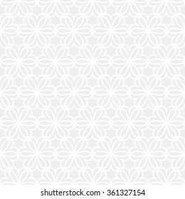 White floral seamless pattern. Wedding invitation. Vector illustration.