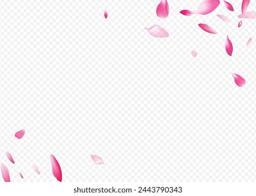 White Floral Vector Transparent Background. Rosa Romantic Illustration. Sakura Invitation Banner. Heart Flutter Poster. Red Peach Soft Congratulation.