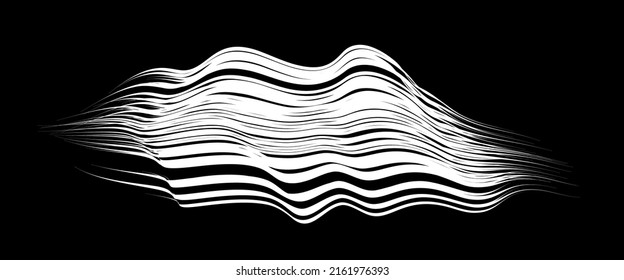 White flow brushstroke on white background.. Fluffy bunch of white politics. Abstract disheveled fibres. Vector illustration swirl blur. Crayons and chalk paint, fibers, hair and bunch.