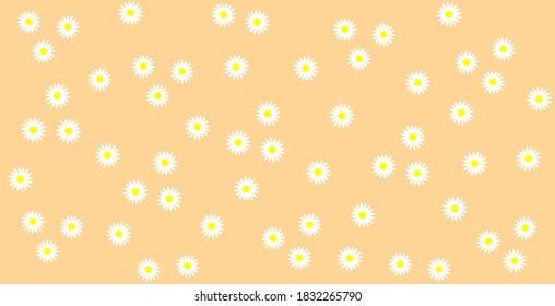 white flower background design is used for wall and cover decoration