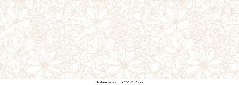 Anuncio blanco de la flor, fondo repetido inconsútil de la cubierta de la impresión de la flor, Fondo de pantalla elegante de la vendimia de la primavera