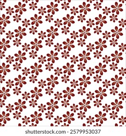 white flower color pattern design