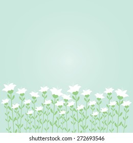 White flower decoration vector design illustration