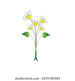 white flower drawings that are suitable for use in various media as needed