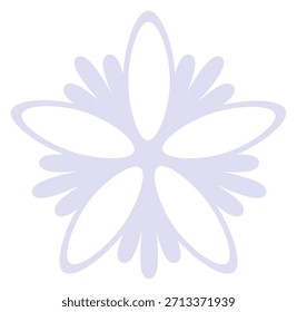 Eine weiße Blume mit fünf Blättern