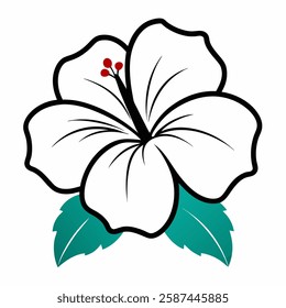 white flower on white background