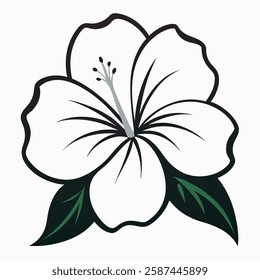 white flower on white background