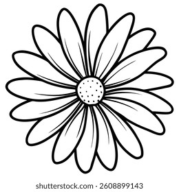 White flower on a black background with delicate petals, symbolizing beauty and nature in a minimalist floral design