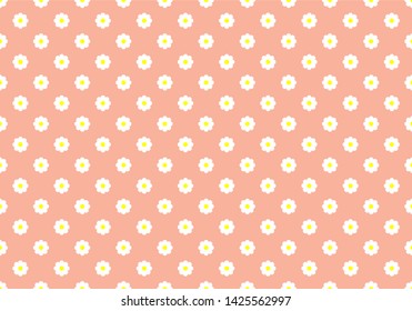 White flower pattern spread all around background 