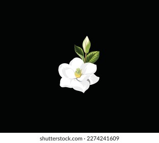 white flower vector icon logo design elements