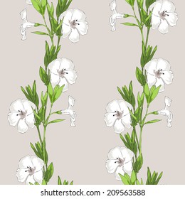 White flowers on gray