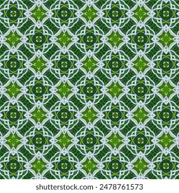 White flowers, white petals arranged in a bouquet connected by a square shape. Features a green background that makes you feel refreshed, cheerful, and relaxed.