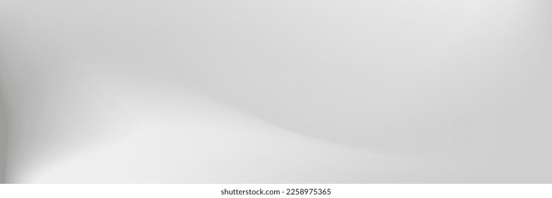 White Fluid Silver Water Flow Gradient Background. Light Pastel Monochrom Cloud Curve Gradient Mesh. Sky Smog Wavy Liquid Weather Metal Blurry Texture. Grey Smooth Blurry Smoke Cloudy Gray Wallpaper.