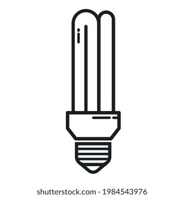 WHITE FLUORESCENT LAMP LINEAR ICON