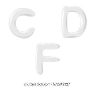 white foam lotion and milk font . vector