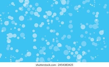 white focused and defocused lights on blue background, Shiny background, doted circle vector illustration