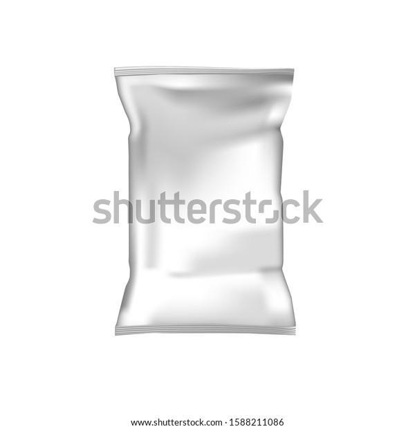 Download White Foil Blank Paper Pillow Food Stock Vector Royalty Free 1588211086