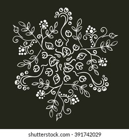 white foliage background