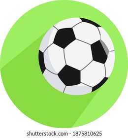 White football, illustration, vector on white background