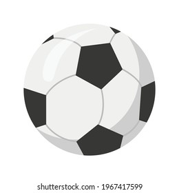 White Football Simple Vector Illustration