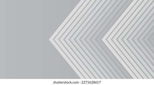 Weiße Rahmen Pfeil Linien Kunstmuster abstrakter blauer Hintergrund. Vektorgrafik
