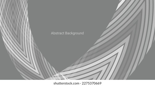 White Frame Arrow Lines Art Pattern Abstract Background. Modern Wallpaper. Technology. Vector Illustration