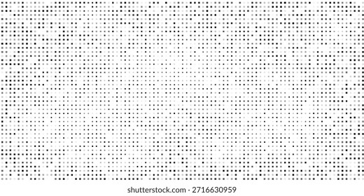 Primer plano de marco blanco de fondo de tela de lunares blanco y negro abstracto
