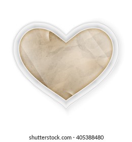 white frame with Old paper texture. EPS 10 vector file included