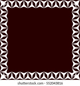 White frame on a maroon background