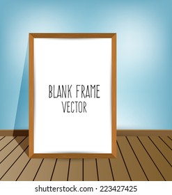 white frame on a wall and floor
