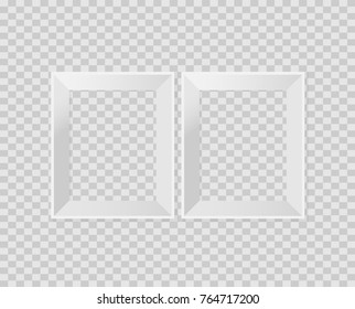 White frame vector illustration