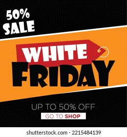 White Friday Sale Vector Design