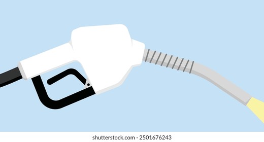 Pistola de boquilla de combustible blanca. Para los tipos de gasolina que son de color blanco, beige o amarillo. También es adecuado para el combustible diesel.