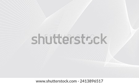 White Futuristic abstract background with lines Texture pattern. Suitable for banners, wallpapers, presentations, posters. Vector illustration