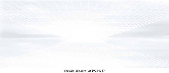 fundo futurista branco. ilustração vetorial