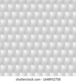 Fondo geométrico futurista blanco Textura abstracta vectorial moderna sin fisuras