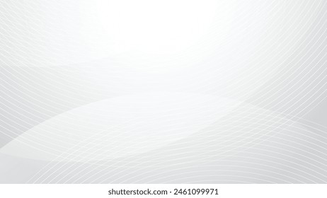 White futuristic technology lines background with light effect